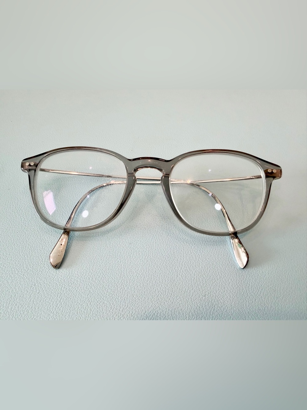 Oliver Peoples Clear Round Eyeglass Frames